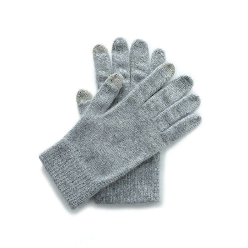 【福利】羊毛手套可触屏软糯分离分指全指平面简约轻薄保暖男女，手套，轩妮羊绒