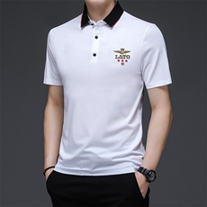 POLO衫男士短袖t恤男冰丝翻领夏季2022商务高端中年休闲宽松男装，男装T恤，电商B212（原钱塘6029）