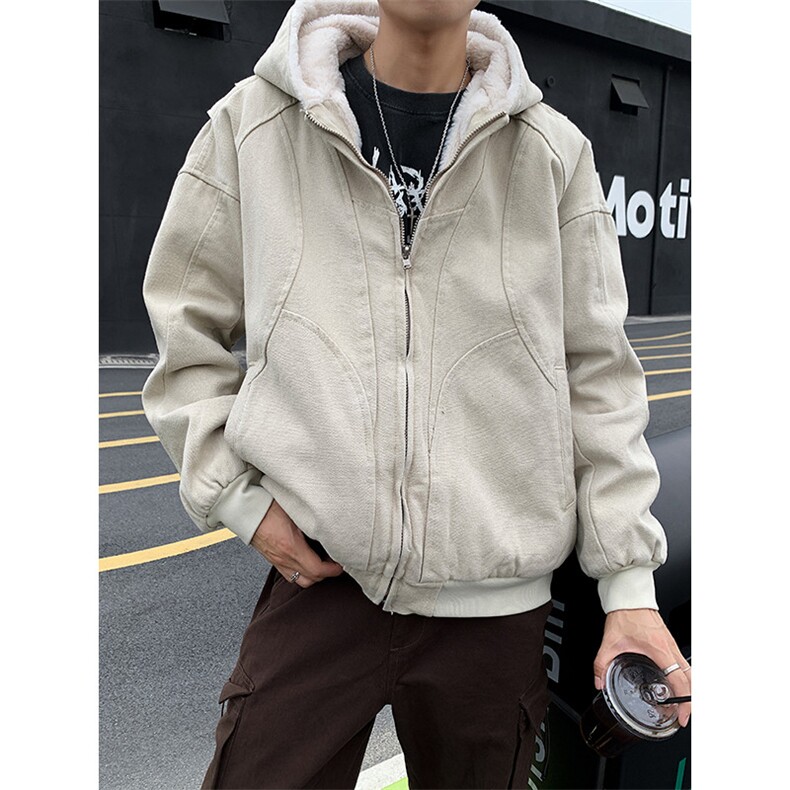 美式短款棉服外套秋冬季连帽休闲棉衣,男装棉衣,星座410-6（原星座1304-1）