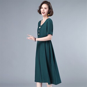 显瘦收腰潮流连衣裙2021年夏季减龄连衣裙短袖韩版,女装连衣裙,丽影随形