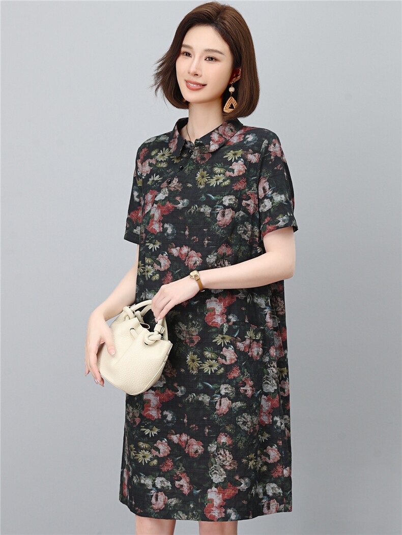2026夏季新款时尚气质显瘦休闲舒适连衣裙,女装连衣裙,独衣靓