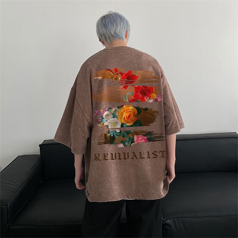 得物直播品质240重磅水洗xz605-dsx155-特批30控49,男装T恤,星座605(原A050)