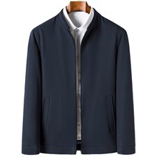 夹克2023春季新款时尚翻领宽松男士外套上衣潮流休闲夹克外套男装图片