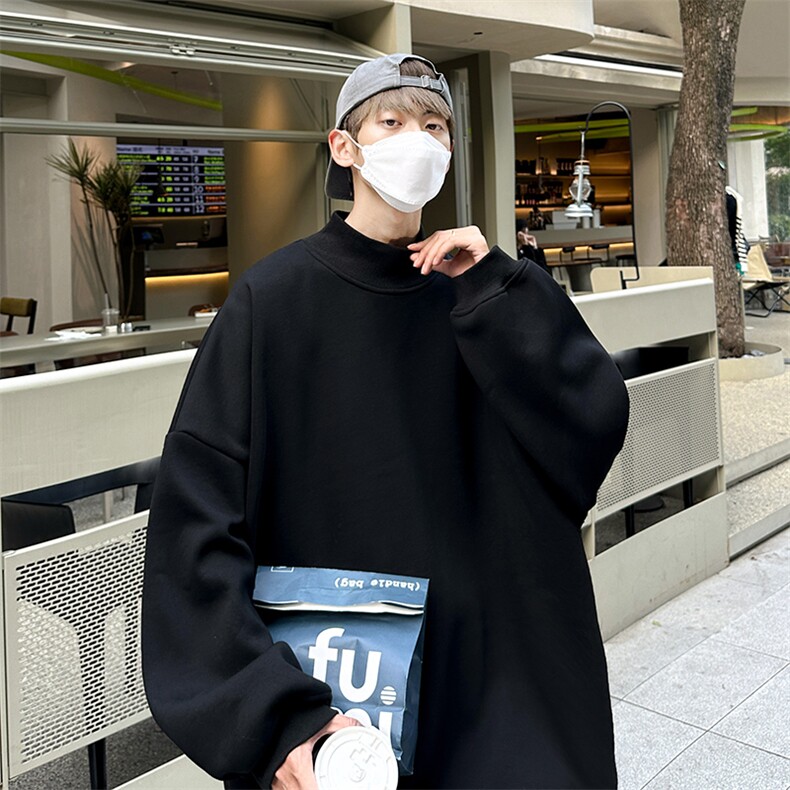 男装卫衣2026秋冬季纯色半高领打底衫男生上衣XZ514-2-W222-P38,男装T恤,星座514-2(原B239)