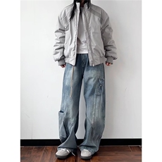 飞行员立领棉服夹克男款上衣2025秋冬新款男装时尚休闲TT6107P82，男装夹克，星座1013-5