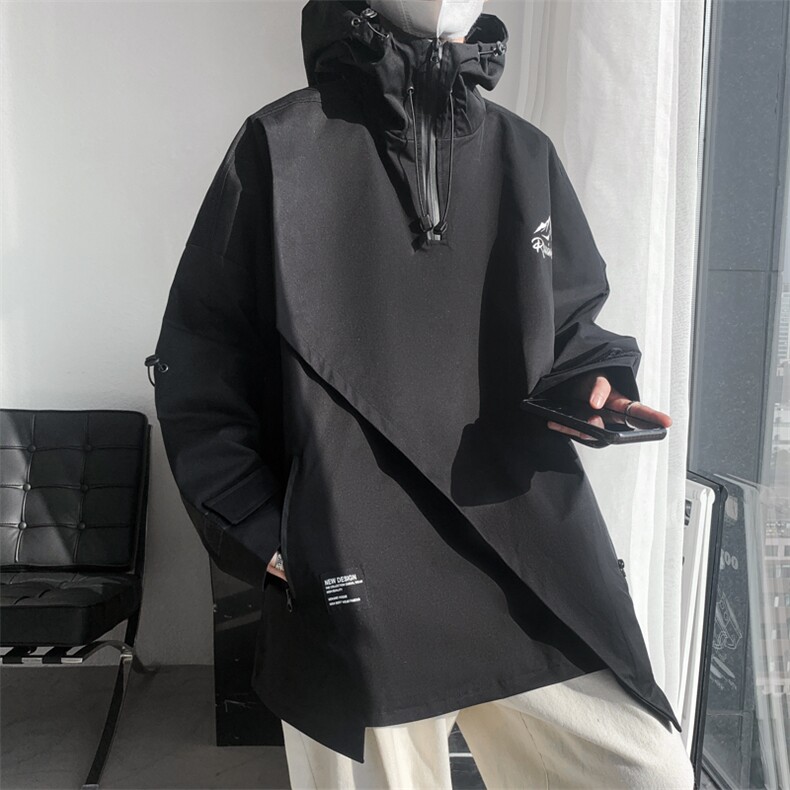 现货L到8XL2025秋季新款连帽冲锋衣夹克外套男加肥加大码胖子胖人,男装夹克,钱塘717(原712)