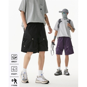 抖音品质夏季潮流百搭抽绳宽松速干短裤B315-K25789-特p30控58图片