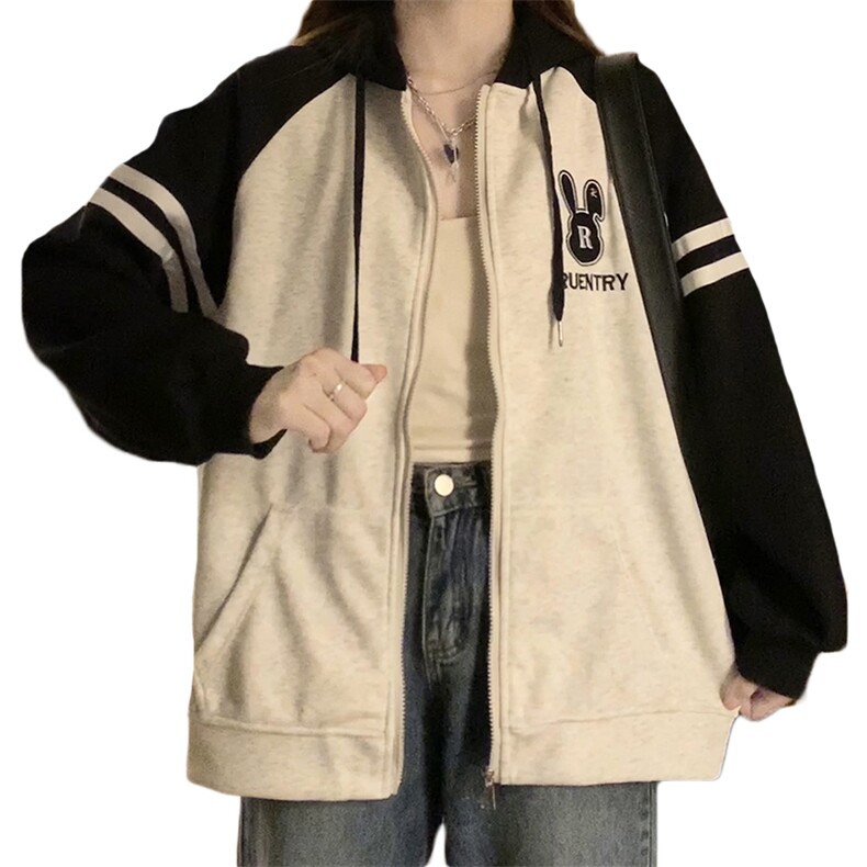 开学季秋季新款学院风学生工装外套女宽松棒球服夹克C408-85,男装夹克,星座911-2(原星座613-2）