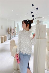 网纱罩衫针织打底两件套,其它,ceelphy