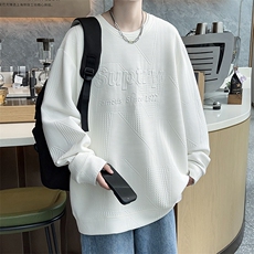 主推L-8XL360克提花大码圆领休闲卫衣男109-W1588款-P38，男装卫衣，星座109