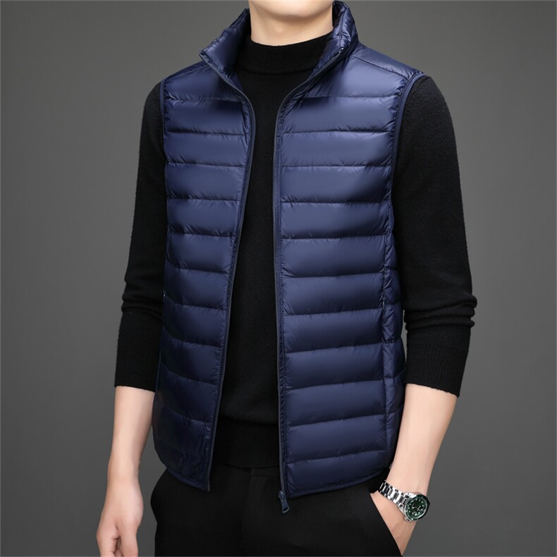 达标50绒 秋冬新款轻薄羽绒服马甲男士轻羽绒背心坎肩YR912-P55图片