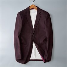 2020男士秋冬毛呢西装上衣单件外套商务休闲纯色西服87P155，男装西服，电商D225