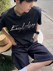 网图现货！谢霆锋演唱会同款T恤短袖设计感-EX50743-特批25，男装T恤，电商A061