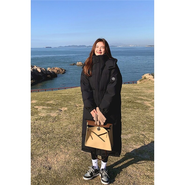 棉服女冬季中长款过膝韩版宽松学院风加厚bf休闲棉衣棉服,男装棉衣,星座1210-1