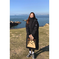 棉服女冬季中长款过膝韩版宽松学院风加厚bf休闲棉衣棉服，男装棉衣，星座1210-1