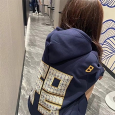 春秋款刺绣高质量连帽卫衣男女慵懒风帽衫正肩长袖上衣WE16，男装卫衣，星座1116A（原606A-3）