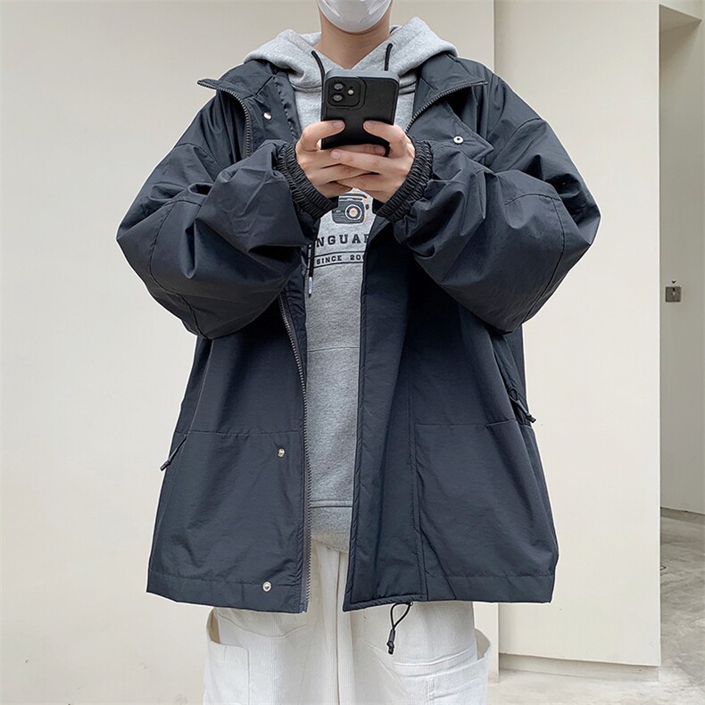 机能风外套男秋季oversize美式高街工装夹克ins潮牌运动J938-p60,男装夹克,星座1008-1