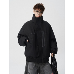 706-LK8662-P168 现货 冬季老钱风廓形工装冲锋衣棉服男防风外套图片