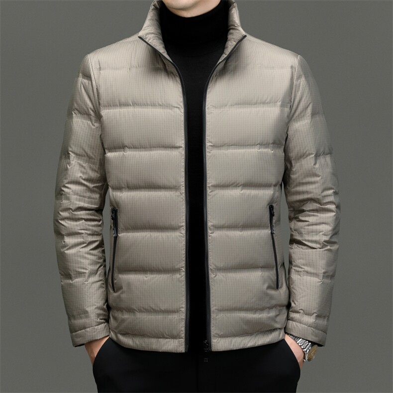 BN23306钱塘2020-2冬季时尚休闲厚款中年男士90鸭绒羽绒服P150,男装羽绒服,钱塘207-2
