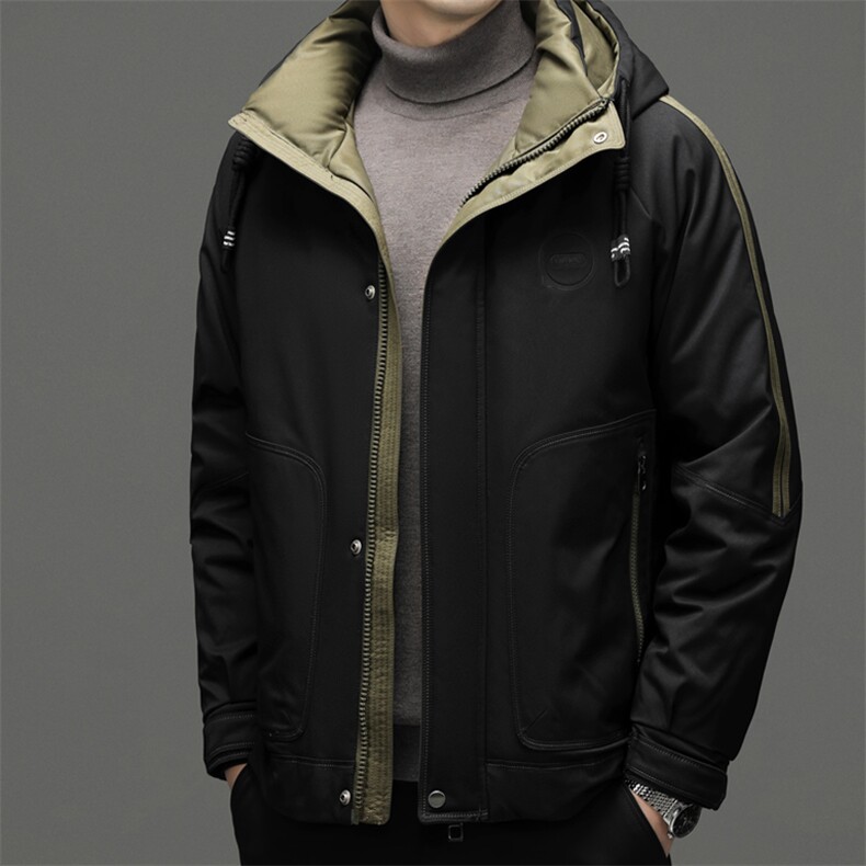 DF8202钱塘2020-2冬季时尚简约厚款新款中年男士羽绒服P295,男装羽绒服,钱塘207-2