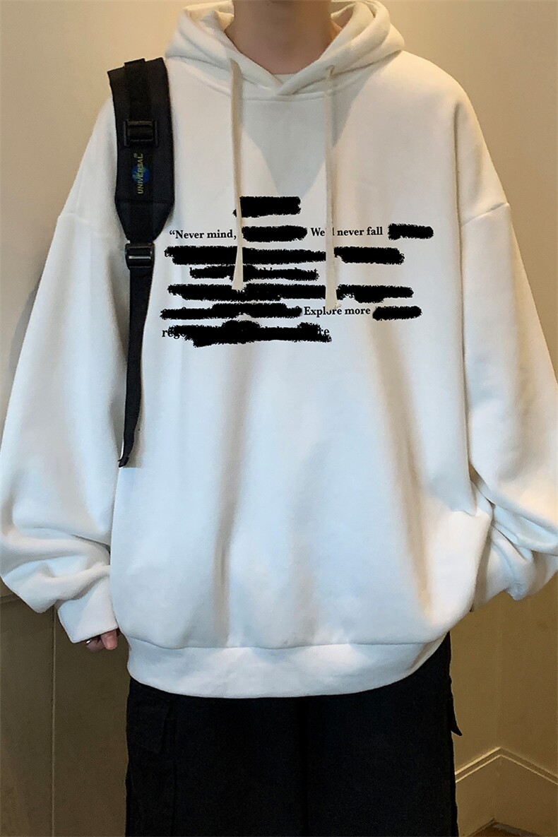 连帽卫衣男大码胖子帽衫大号运动服WY2445-P35,男装卫衣,电商A040