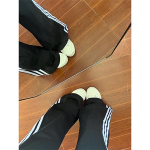 【网图】三条杠裤子男夏季直筒休闲美式高街条纹运动裤WK01CC-P48图片