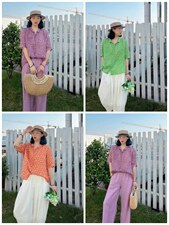 纯苎连衣裙小衫裤子裙子衬衣 时尚风 风淑女风休闲风，女装连衣裙，川哲