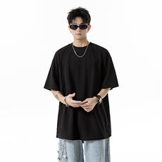 XZ809A/JL01/特P24/控48肌理感拼接圆领T恤，男装T恤，星座809A(原222-1)