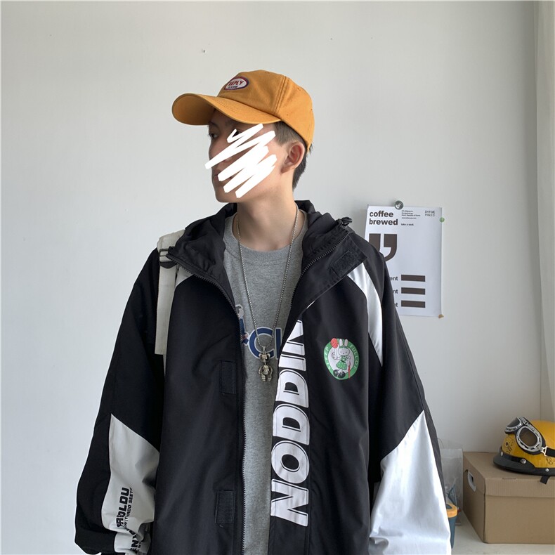 714-1-S622男港风春秋新款休闲情侣男夹克款精品1图片