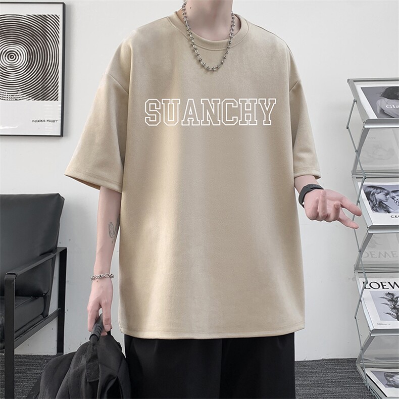 麂皮绒短袖t恤男大码半袖男JD82229-P25,男装T恤,电商A040