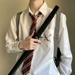 【有货】DC155-P35爱神丘比特DK男女白色日系长袖衬衫赠同款领带图片