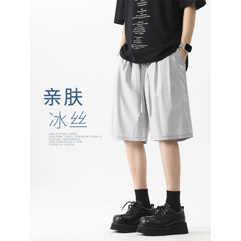 冰丝短裤男夏季新款速干运动裤宽松休闲潮流薄款 3012-特批25图片