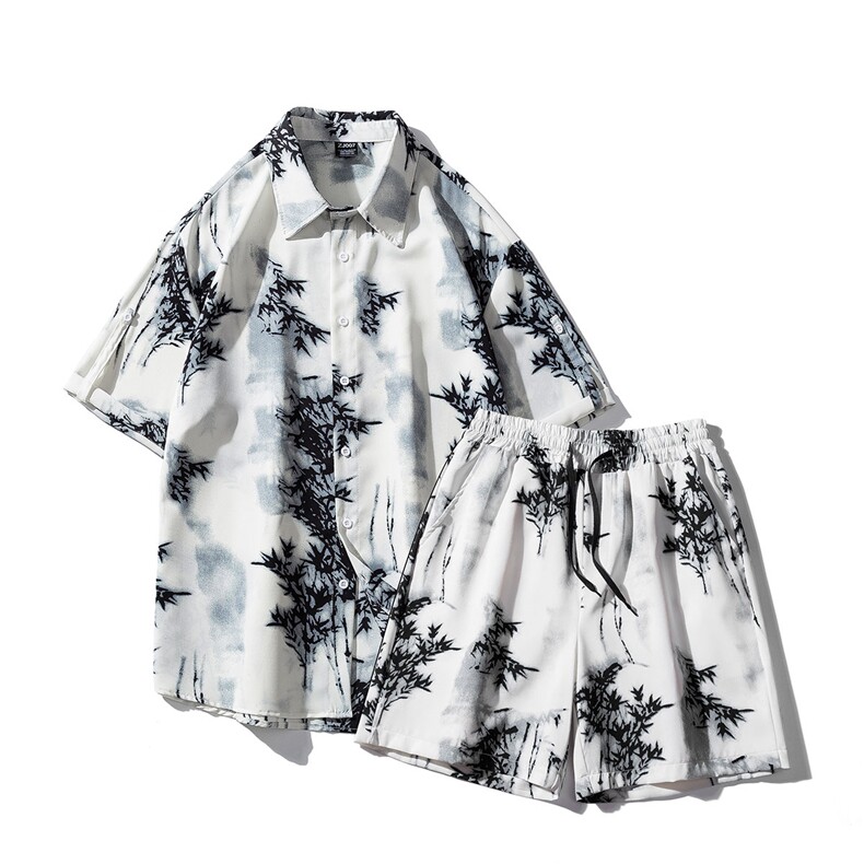 1短袖衬衫CS77033特P25短裤DK77055特P18无差价套装TZ77066特P43，男装衬衫，星座226-2