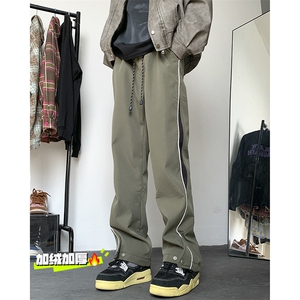 冬装加绒加厚 登山冲锋裤男休闲裤加绒M-5XL P55 常规P50 控78图片