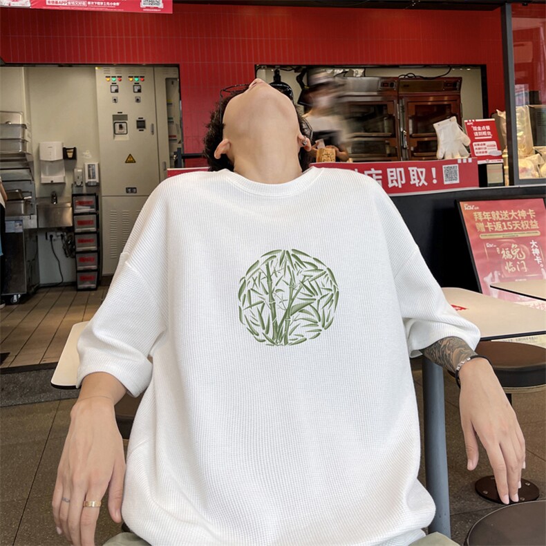 量大优 供视频  华夫格短袖T恤半袖男 HDX530-特P18图片