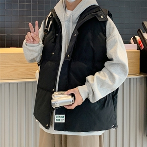 冬装新款立体多口袋男士棉袄背心 情侣加厚棉马甲 M906-P70图片
