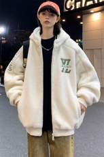 2024冬上新加绒加厚休闲棉衣羊羔绒连帽外套男女990-P110控价158，男装棉衣，电商A441-1