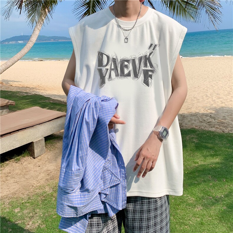 量大图低自动【有货】纯棉背心HD019-1-BX2509-P20，男装背心/马甲，电商019-1