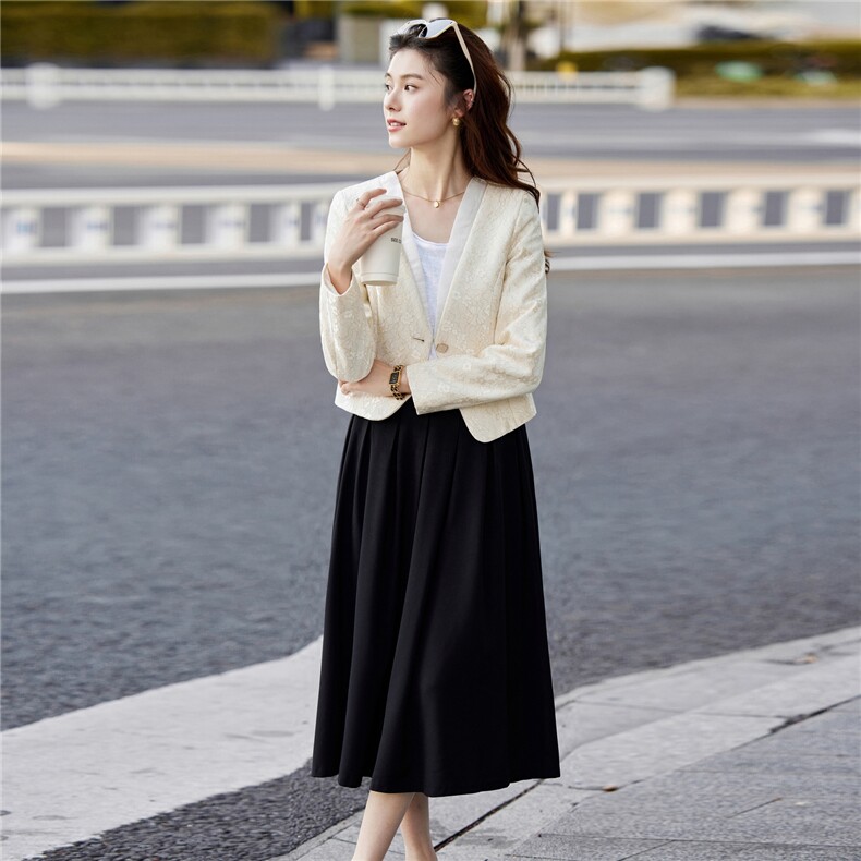 婵米儿2025秋季新款法式小西装小香风外套粗花呢显瘦上衣女,女装短外套,婵米儿