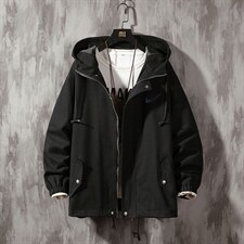 21新款大码港风连帽反光大钩水洗宽松休闲夹克男装外套JK1903-P95图片