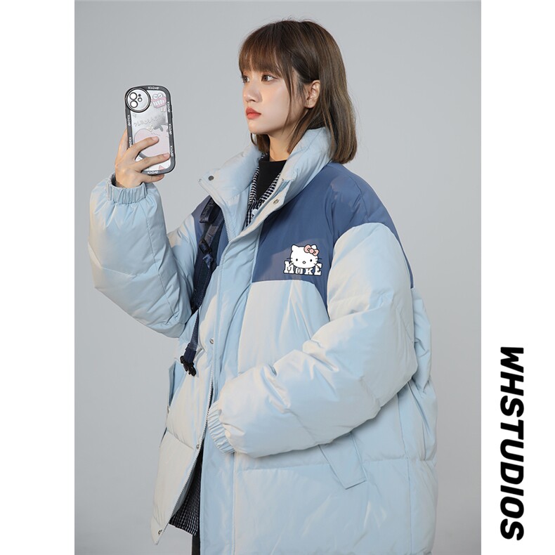 中性风23冬季时尚百搭卡通印花棉服外套TPMY64301特批P85控138,男装棉衣,电商A268