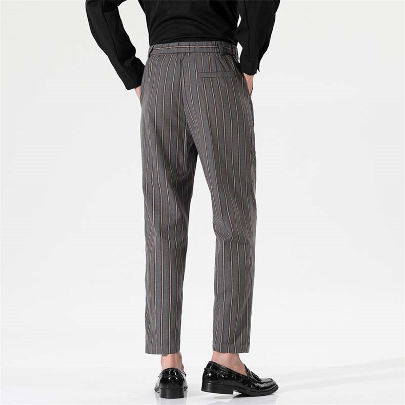 秋季商务条子九分西装裤XZ402-2-P42控58-X006工厂店,男装西服套装,星座402-2