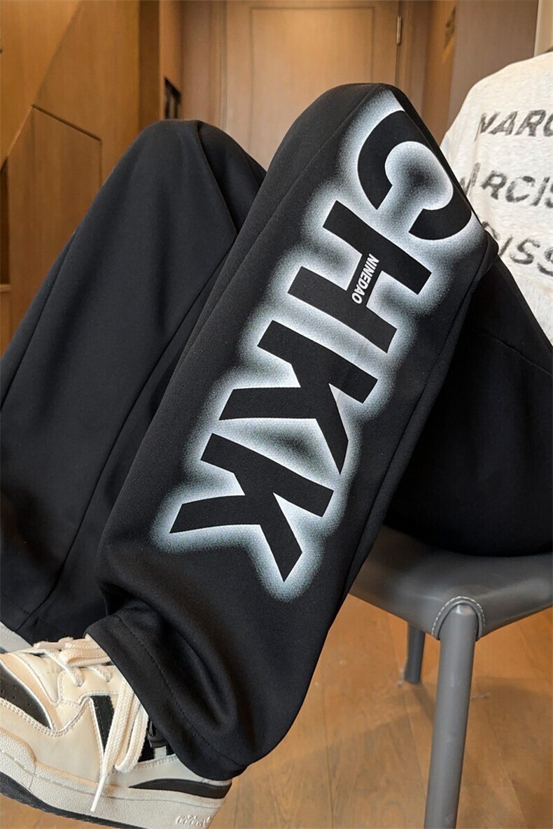 ！2025秋冬新款男士百搭卫裤学生直筒裤WK2056特P38加绒48,男装休闲裤,电商B220