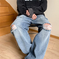 青春流行ins男直筒水洗牛仔裤M715P40，男装牛仔裤，星座1116-2