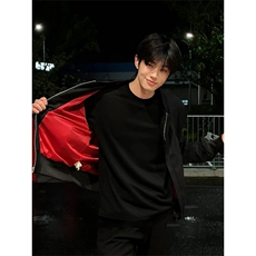 ~重磅400克高定红内短款飞行员夹克外套W1579/特P55，男装夹克，电商B350