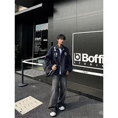 轰炸机美式高端男女情侣复古时尚潮流刺绣棒球领飞行员夹克外套春，男装夹克，星座506A