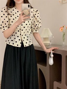 现货 定制面料小衫图片