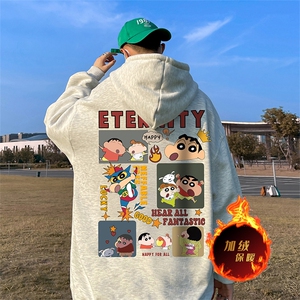 数据500克重磅秋冬美式加绒加厚卫衣外套Y131常规特P35绒P40图片