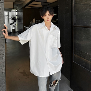 纯色潮男百搭衬衫 A071-C87-P38图片