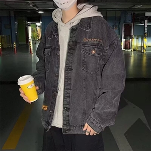 秋季复古牛仔外套男士韩版潮流宽松夹克JK607-P45图片